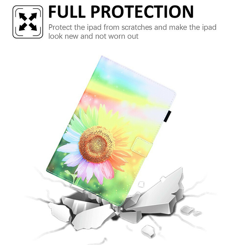 Housse Samsung Galaxy Tab A7 Lite Fleurs au Soleil Housse Samsung Galaxy Tab A7 Lite Fleurs au Soleil