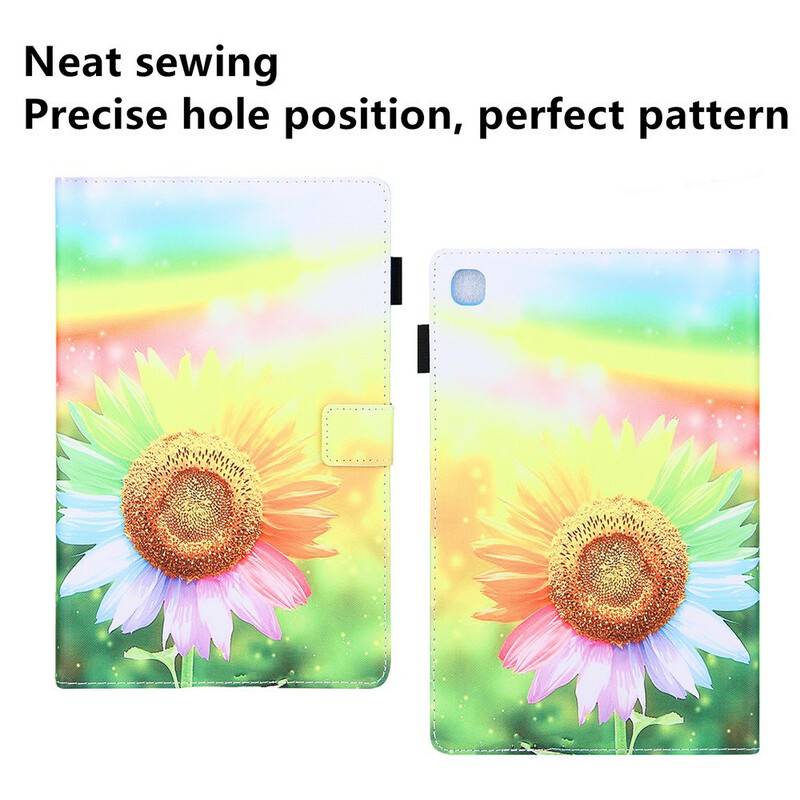 Housse Samsung Galaxy Tab A7 Lite Fleurs au Soleil Housse Samsung Galaxy Tab A7 Lite Fleurs au Soleil