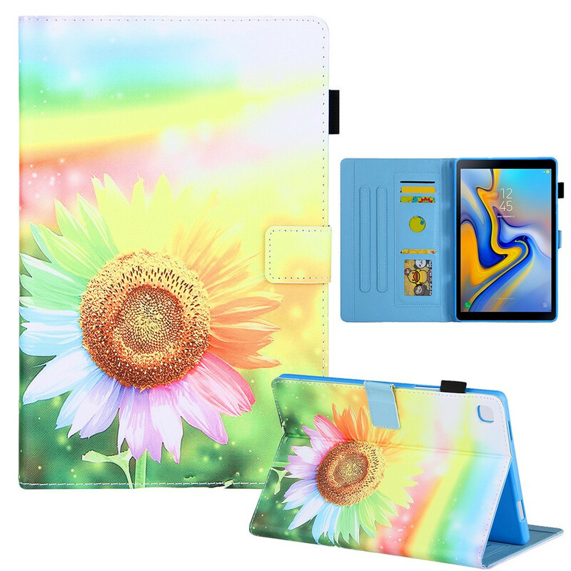 Housse Samsung Galaxy Tab A7 Lite Fleurs au Soleil Housse Samsung Galaxy Tab A7 Lite Fleurs au Soleil