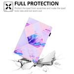 Housse Samsung Galaxy Tab A7 Lite Marbre Géométrie Design