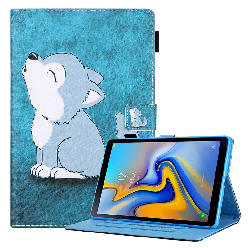 Housse Samsung Galaxy Tab A7 Lite Louveteau Housse Samsung Galaxy Tab A7 Lite Louveteau