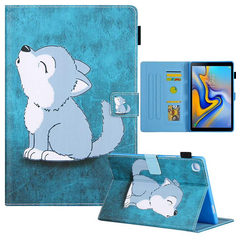 Housse Samsung Galaxy Tab A7 Lite Louveteau Housse Samsung Galaxy Tab A7 Lite Louveteau