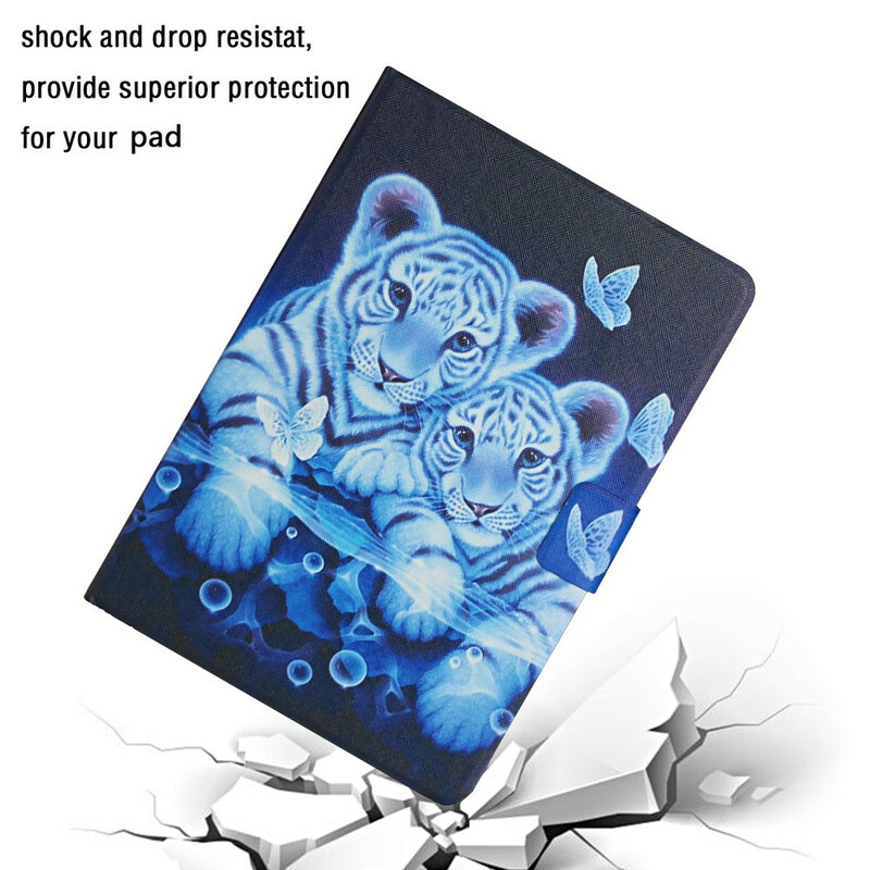 Housse Samsung Galaxy Tab A7 Lite Tigres