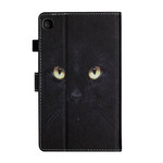Housse Samsung Galaxy Tab A7 Lite Yeux de Chat Noir Housse Samsung Galaxy Tab A7 Lite Yeux de Chat Noir