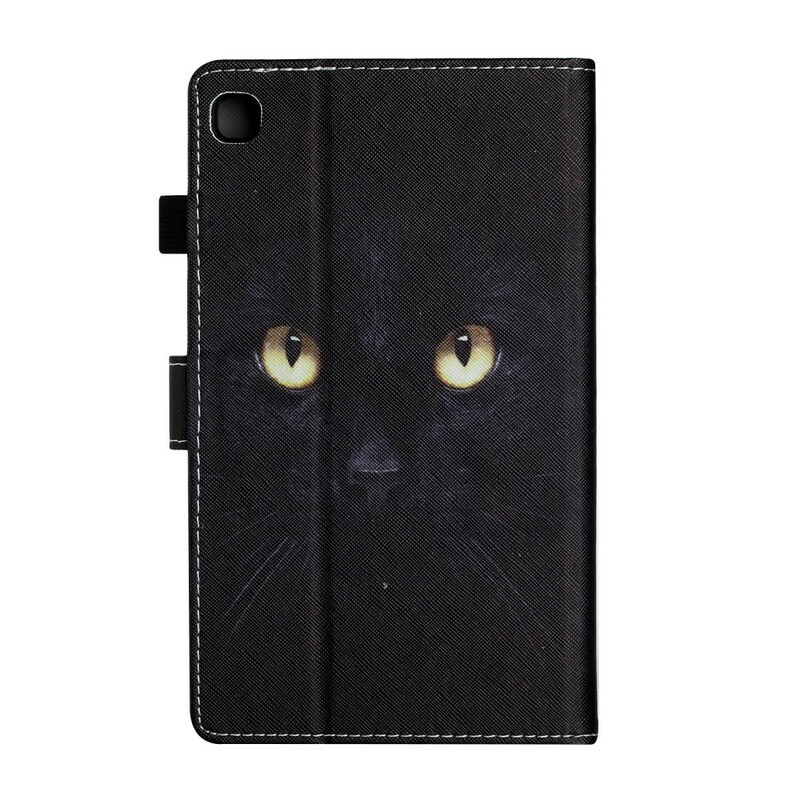 Housse Samsung Galaxy Tab A7 Lite Yeux de Chat Noir Housse Samsung Galaxy Tab A7 Lite Yeux de Chat Noir