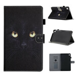Housse Samsung Galaxy Tab A7 Lite Yeux de Chat Noir Housse Samsung Galaxy Tab A7 Lite Yeux de Chat Noir