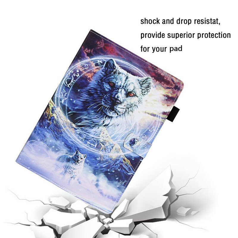 Housse Samsung Galaxy Tab A7 Lite Loup Housse Samsung Galaxy Tab A7 Lite Loup