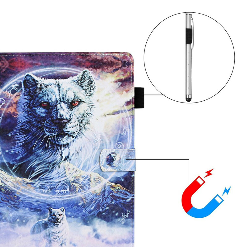 Housse Samsung Galaxy Tab A7 Lite Loup Housse Samsung Galaxy Tab A7 Lite Loup