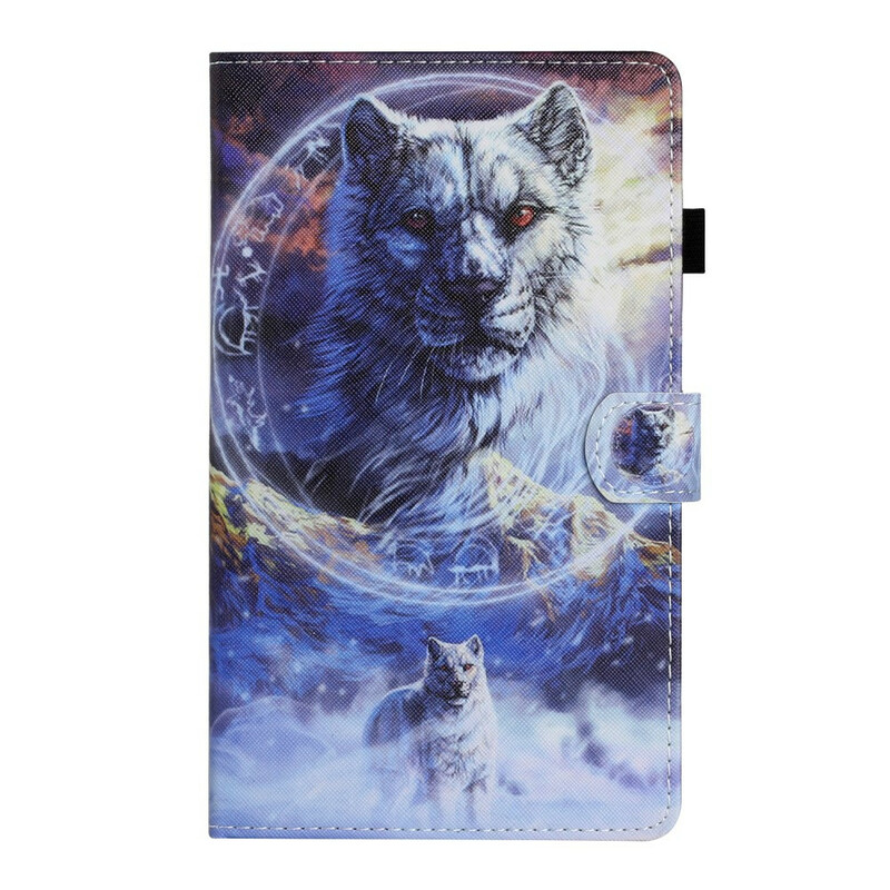 Housse Samsung Galaxy Tab A7 Lite Loup Housse Samsung Galaxy Tab A7 Lite Loup