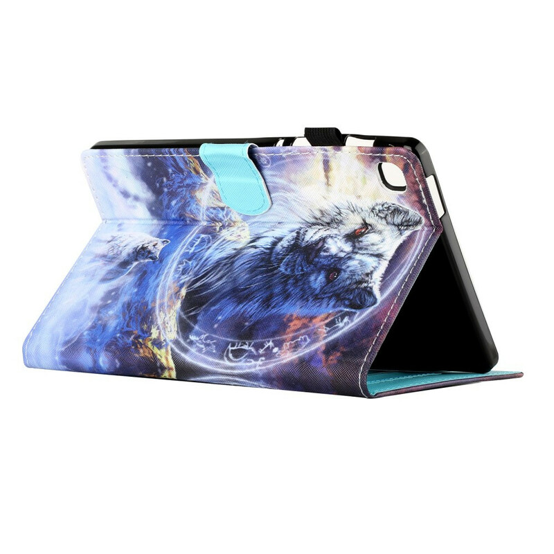 Housse Samsung Galaxy Tab A7 Lite Loup Housse Samsung Galaxy Tab A7 Lite Loup
