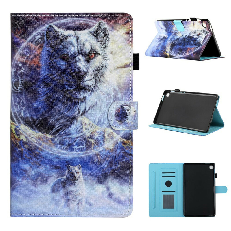 Housse Samsung Galaxy Tab A7 Lite Loup Housse Samsung Galaxy Tab A7 Lite Loup