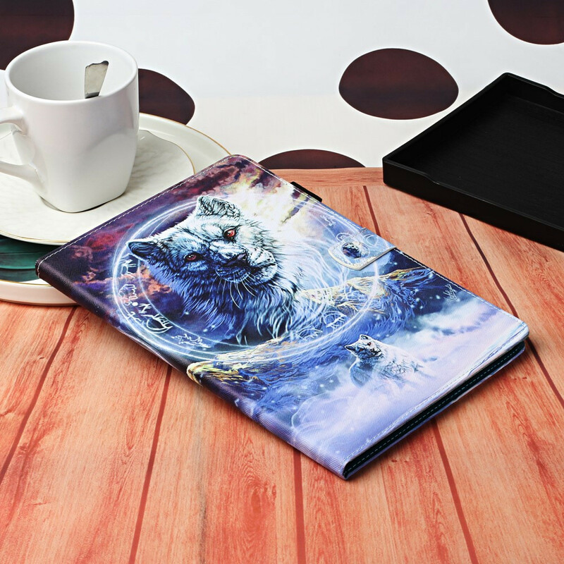 Housse Samsung Galaxy Tab A7 Lite Loup Housse Samsung Galaxy Tab A7 Lite Loup
