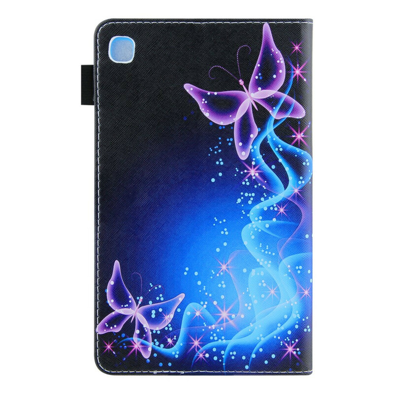 Housse Samsung Galaxy Tab A7 Lite Papillons Colorés Housse Samsung Galaxy Tab A7 Lite Papillons Colorés