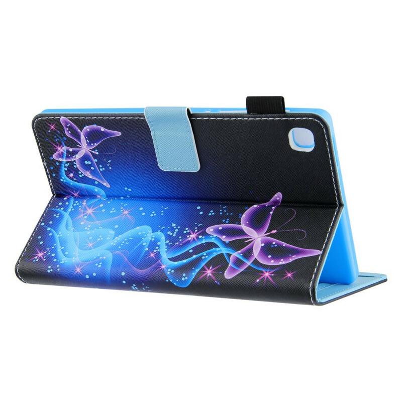 Housse Samsung Galaxy Tab A7 Lite Papillons Colorés Housse Samsung Galaxy Tab A7 Lite Papillons Colorés