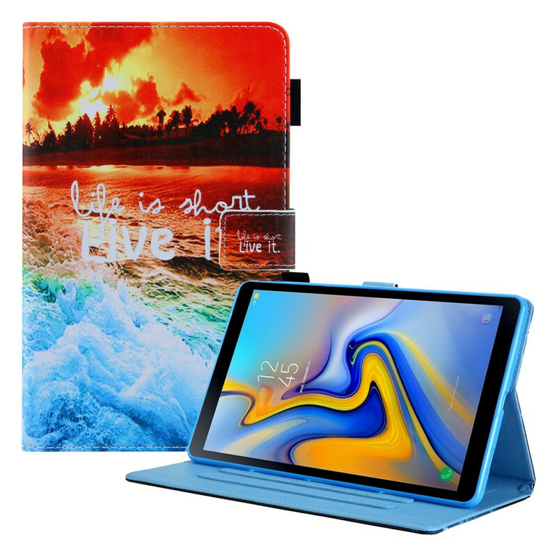 Housse Samsung Galaxy Tab A7 Lite Life is Short Sunset Housse Samsung Galaxy Tab A7 Lite Life is Short Sunset