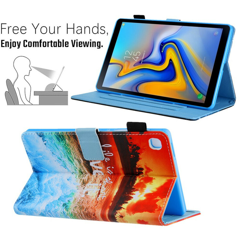 Housse Samsung Galaxy Tab A7 Lite Life is Short Sunset Housse Samsung Galaxy Tab A7 Lite Life is Short Sunset