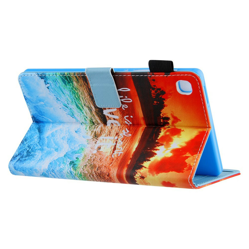 Housse Samsung Galaxy Tab A7 Lite Life is Short Sunset Housse Samsung Galaxy Tab A7 Lite Life is Short Sunset