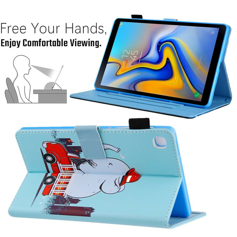 Housse Samsung Galaxy Tab A7 Lite Éléphant Pompier Housse Samsung Galaxy Tab A7 Lite Éléphant Pompier