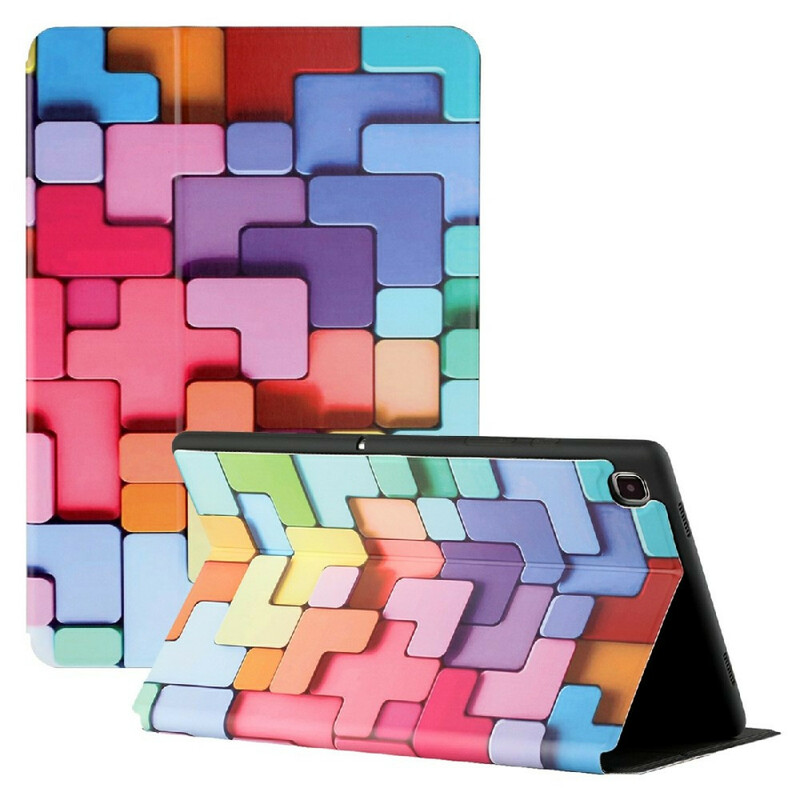 Smart Case Samsung Galaxy Tab A7 Lite Deux Volet Géométrie Colorée Smart Case Samsung Galaxy Tab A7 Lite Deux Volet Géométrie Colorée