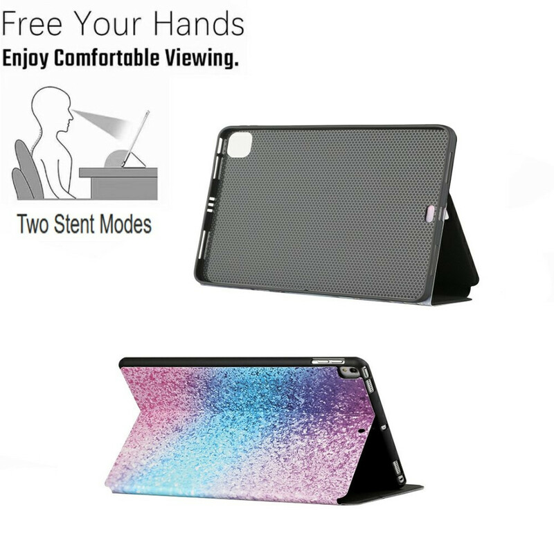 Smart Case Samsung Galaxy Tab A7 Lite Deux Volets Fantaise Paillettes