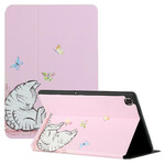 Smart Case Samsung Galaxy Tab A7 Lite Deux Volets Chaton Dormant Smart Case Samsung Galaxy Tab A7 Lite Deux Volets Chaton Dormant