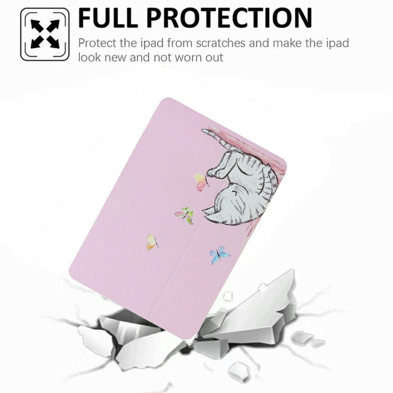 Smart Case Samsung Galaxy Tab A7 Lite Deux Volets Chaton Dormant Smart Case Samsung Galaxy Tab A7 Lite Deux Volets Chaton Dormant