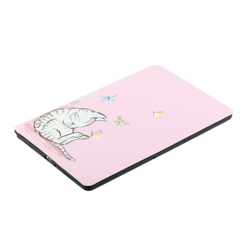 Smart Case Samsung Galaxy Tab A7 Lite Deux Volets Chaton Dormant Smart Case Samsung Galaxy Tab A7 Lite Deux Volets Chaton Dormant