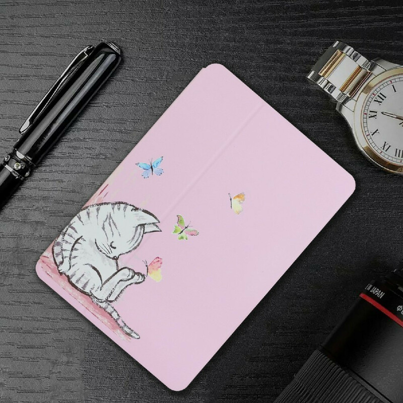 Smart Case Samsung Galaxy Tab A7 Lite Deux Volets Chaton Dormant Smart Case Samsung Galaxy Tab A7 Lite Deux Volets Chaton Dormant