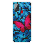 Coque Samsung Galaxy A21s Flexible Papillons Coque Samsung Galaxy A21s Flexible Papillons