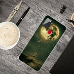 Coque Samsung Galaxy A21s Flexible Homme à la Lune Coque Samsung Galaxy A21s Flexible Homme à la Lune
