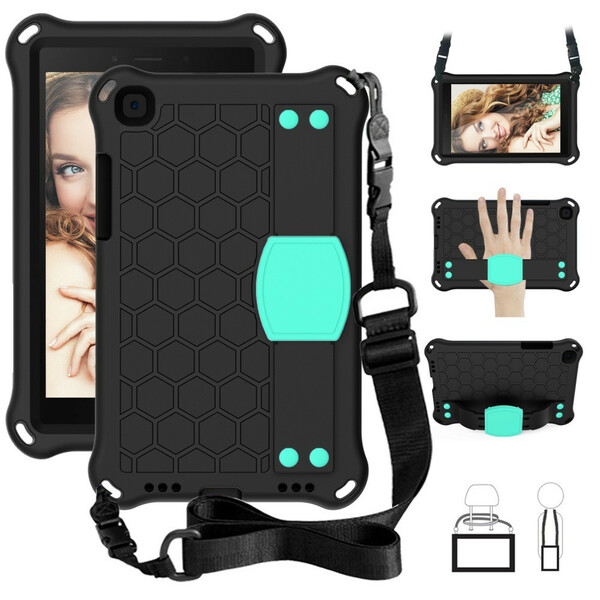 Coque Samsung Galaxy Tab A7 Lite / Tab A8 (2019) EVA Sangle-Support et Bandoulière