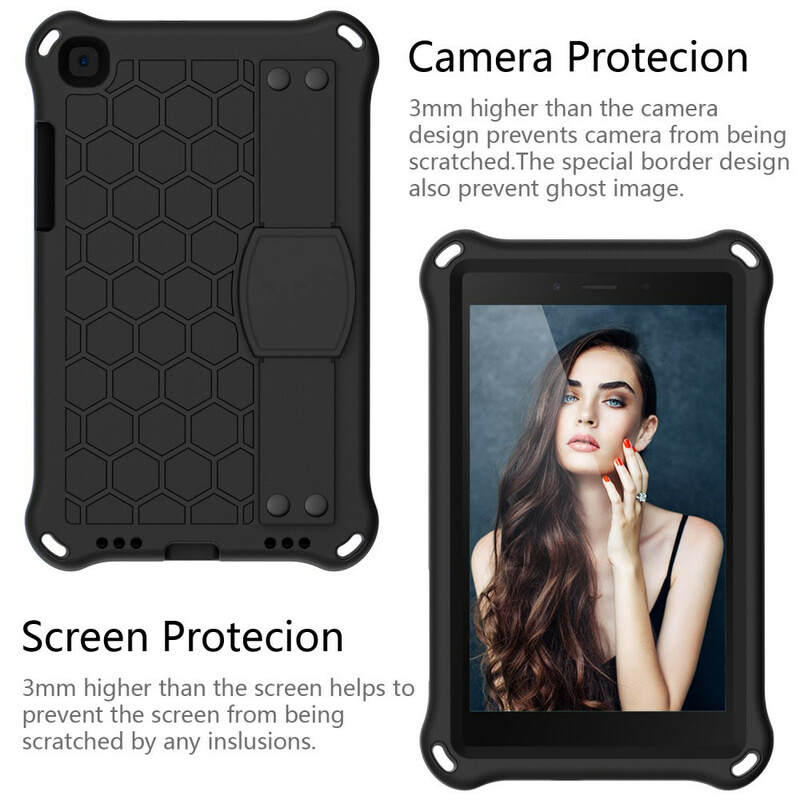 Coque Samsung Galaxy Tab A7 Lite / Tab A8 (2019) EVA Sangle-Support et Bandoulière Coque Samsung Galaxy Tab A7 Lite / Tab A8 (2019) EVA Sangle-Support et Bandoulière