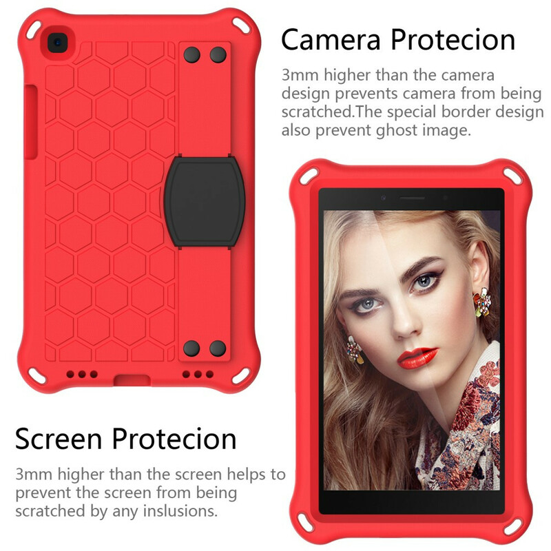 Coque Samsung Galaxy Tab A7 Lite / Tab A8 (2019) EVA Sangle-Support et Bandoulière Coque Samsung Galaxy Tab A7 Lite / Tab A8 (2019) EVA Sangle-Support et Bandoulière