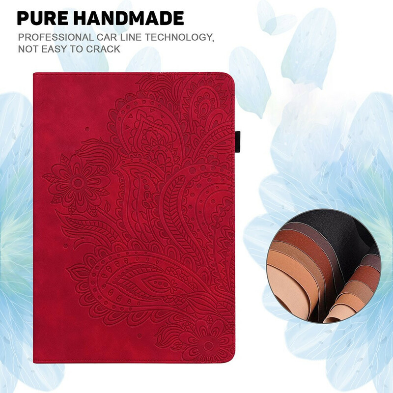Étui Samsung Galaxy Tab A7 Lite Mandala Floral Étui Samsung Galaxy Tab A7 Lite Mandala Floral