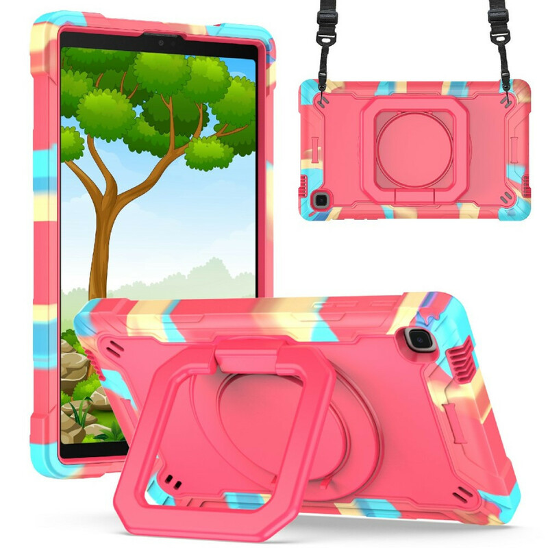 Coque Samsung Galaxy Tab A7 Lite Support et Bandoulière Color Coque Samsung Galaxy Tab A7 Lite Support et Bandoulière Color