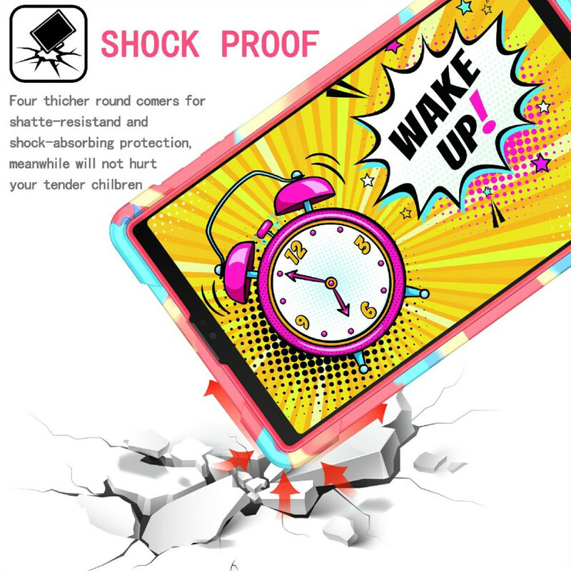 Coque Samsung Galaxy Tab A7 Lite Support et Bandoulière Color Coque Samsung Galaxy Tab A7 Lite Support et Bandoulière Color