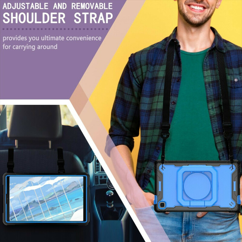 Coque Samsung Galaxy Tab A7 Lite Support et Bandoulière Coque Samsung Galaxy Tab A7 Lite Support et Bandoulière