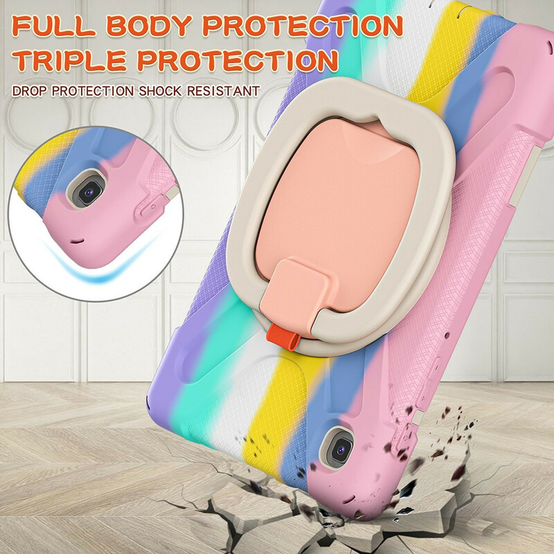 Coque Samsung Galaxy Tab A7 Lite Ultra Résistante Anneau-Support Color Coque Samsung Galaxy Tab A7 Lite Ultra Résistante Anneau-Support Color