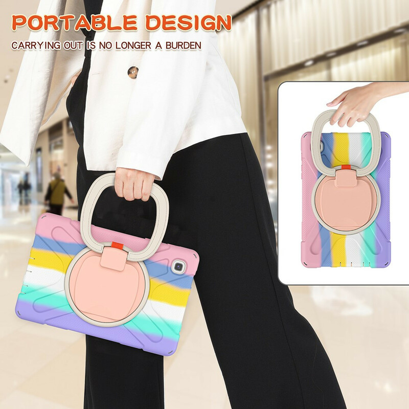 Coque Samsung Galaxy Tab A7 Lite Ultra Résistante Anneau-Support Color Coque Samsung Galaxy Tab A7 Lite Ultra Résistante Anneau-Support Color