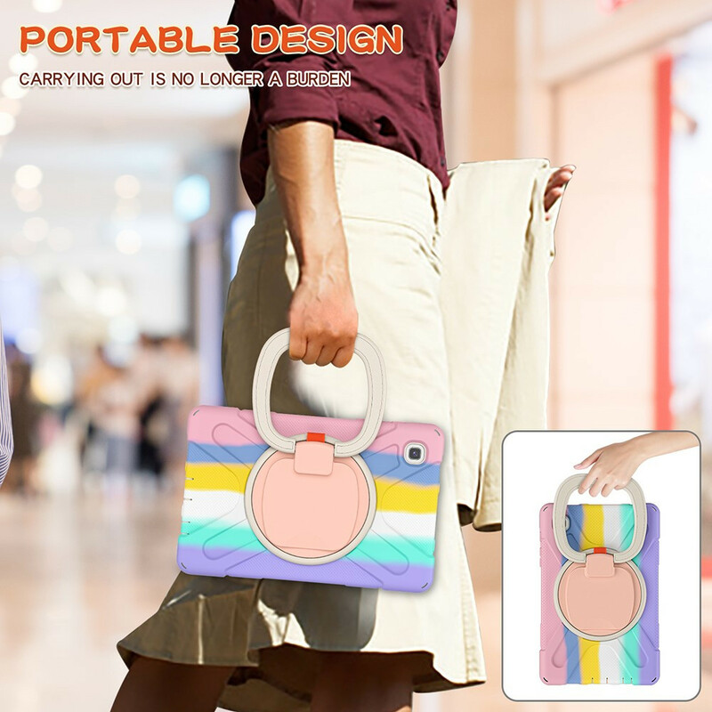 Coque Samsung Galaxy Tab A7 Lite Ultra Résistante Anneau-Support Color Coque Samsung Galaxy Tab A7 Lite Ultra Résistante Anneau-Support Color