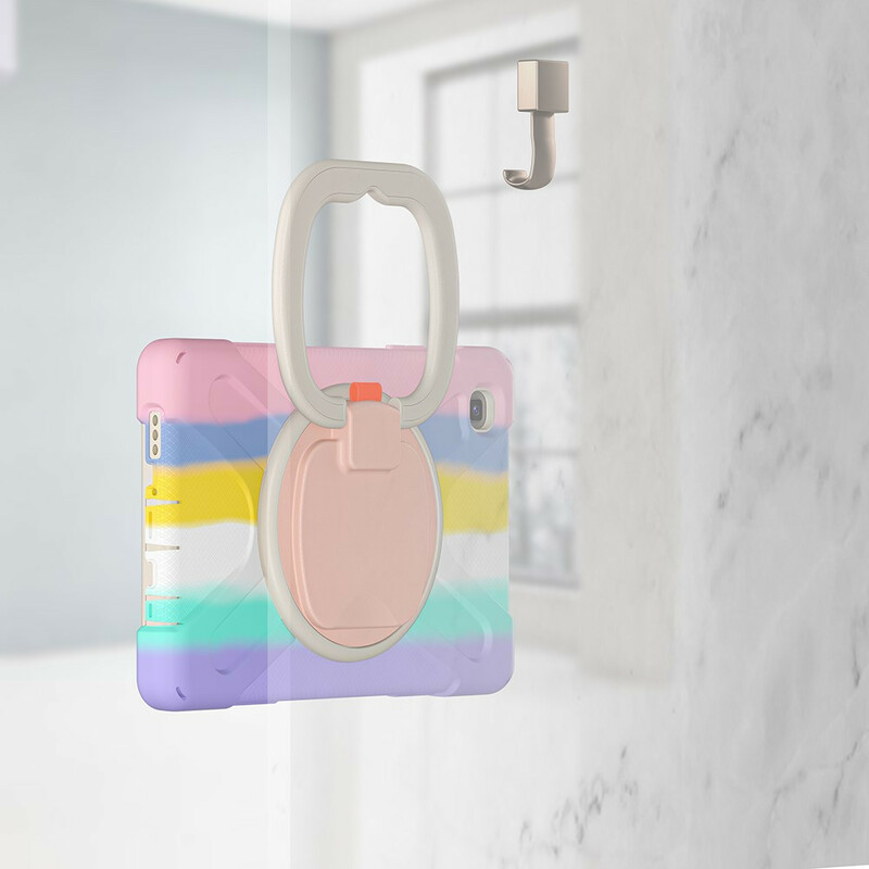 Coque Samsung Galaxy Tab A7 Lite Ultra Résistante Anneau-Support Color Coque Samsung Galaxy Tab A7 Lite Ultra Résistante Anneau-Support Color