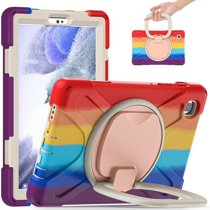 Coque Samsung Galaxy Tab A7 Lite Ultra Résistante Anneau-Support Color Coque Samsung Galaxy Tab A7 Lite Ultra Résistante Anneau-Support Color