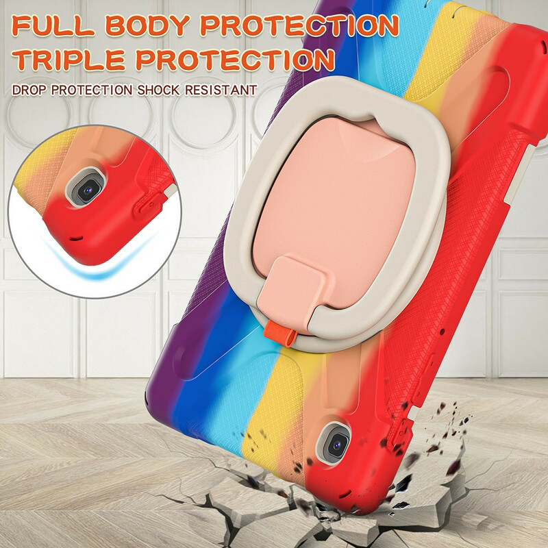 Coque Samsung Galaxy Tab A7 Lite Ultra Résistante Anneau-Support Color Coque Samsung Galaxy Tab A7 Lite Ultra Résistante Anneau-Support Color