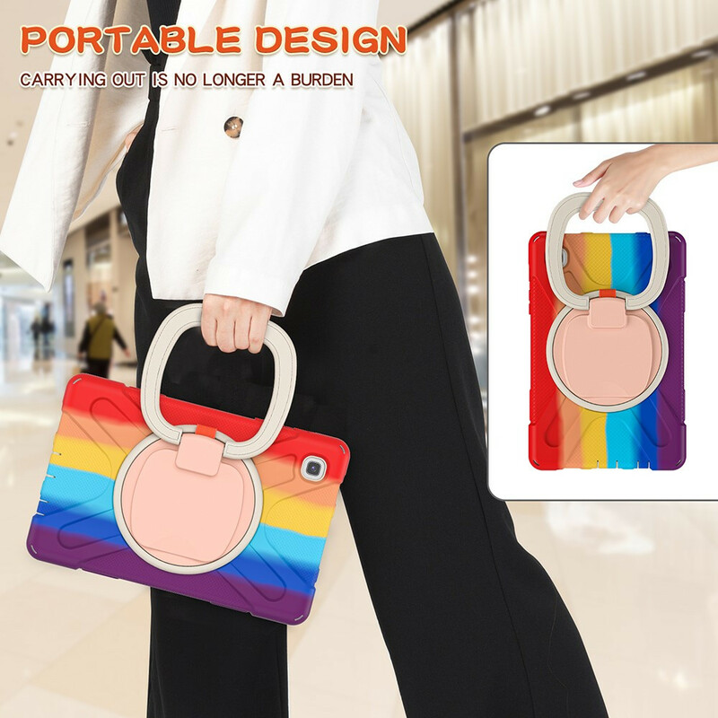 Coque Samsung Galaxy Tab A7 Lite Ultra Résistante Anneau-Support Color Coque Samsung Galaxy Tab A7 Lite Ultra Résistante Anneau-Support Color
