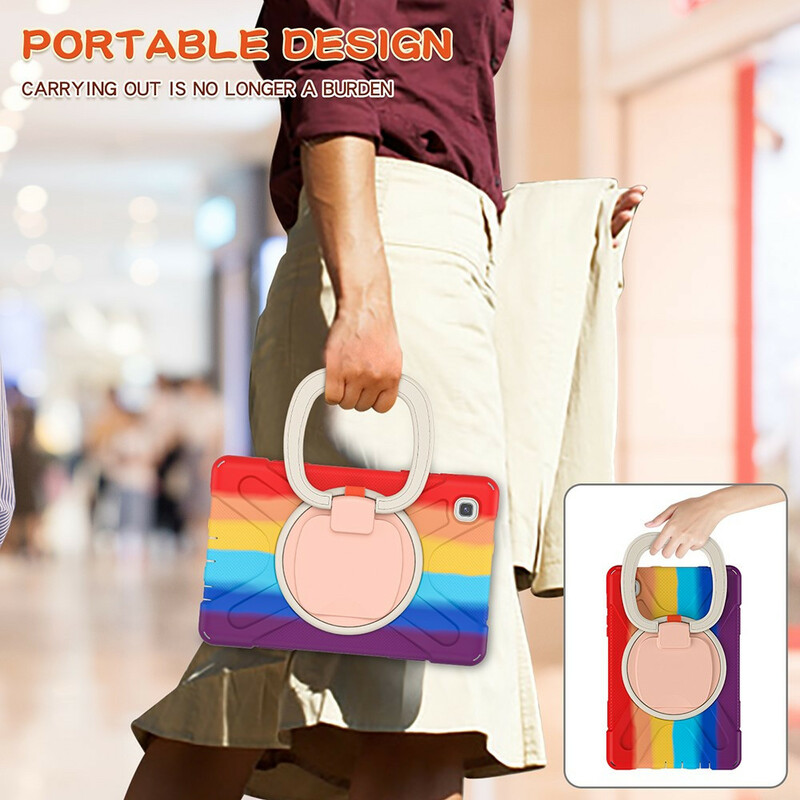 Coque Samsung Galaxy Tab A7 Lite Ultra Résistante Anneau-Support Color Coque Samsung Galaxy Tab A7 Lite Ultra Résistante Anneau-Support Color