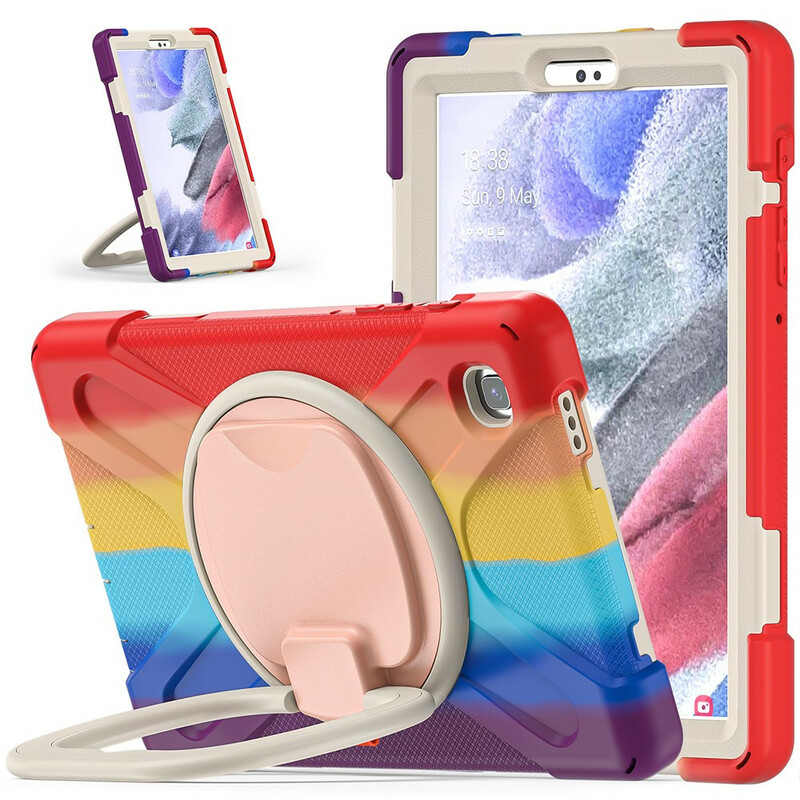 Coque Samsung Galaxy Tab A7 Lite Ultra Résistante Anneau-Support Color