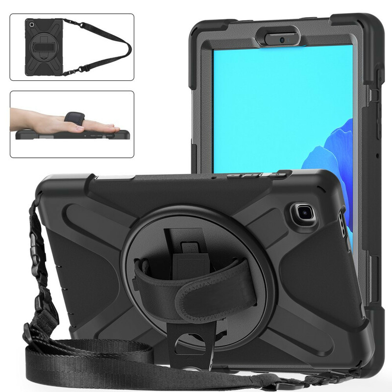 Coque Samsung Galaxy Tab A7 Lite Multi-fonctions avec Bandoulière Coque Samsung Galaxy Tab A7 Lite Multi-fonctions avec Bandoulière