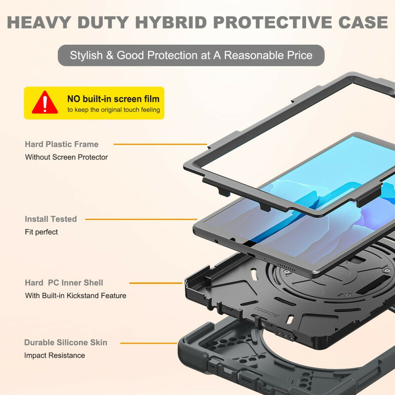Coque Samsung Galaxy Tab A7 Lite Multi-fonctions avec Bandoulière Coque Samsung Galaxy Tab A7 Lite Multi-fonctions avec Bandoulière