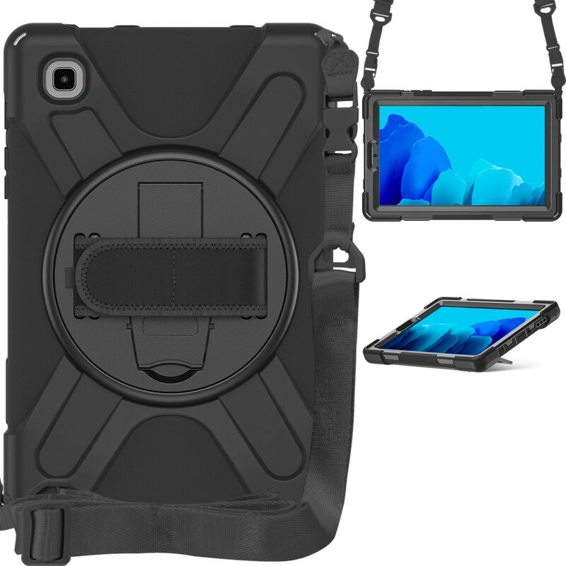 Coque Samsung Galaxy Tab A7 Lite Multi-fonctions avec Bandoulière