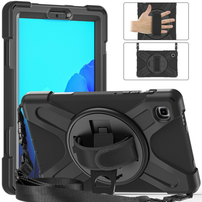 Coque Samsung Galaxy Tab A7 Lite Multi-fonctions avec Bandoulière